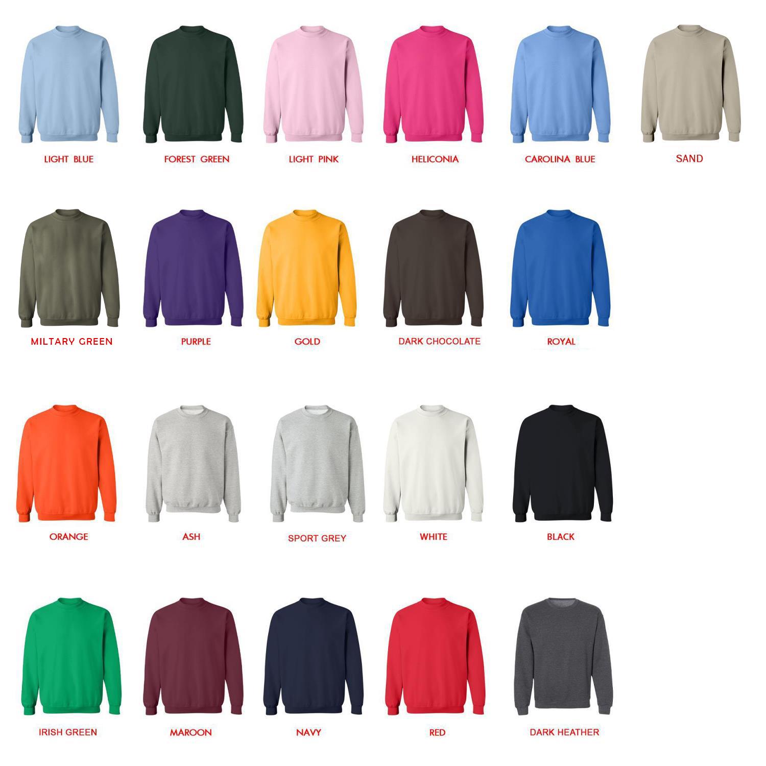 sweatshirt color chart - Sword Art Online Merchandise