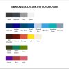 tank top color chart - Sword Art Online Merchandise