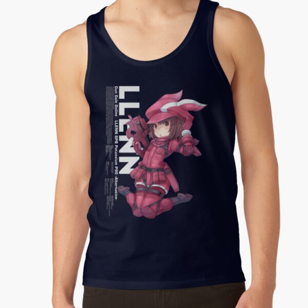 Ggo Llenn Black Background Tank Top - Image 6