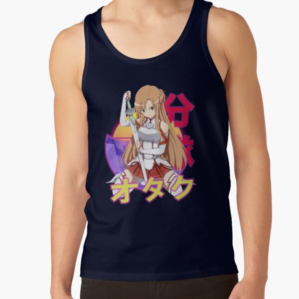 Asuna Yuuki Retro Sunset Design Tank Top - Image 6