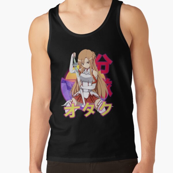 Asuna Yuuki Retro Sunset Design Tank Top