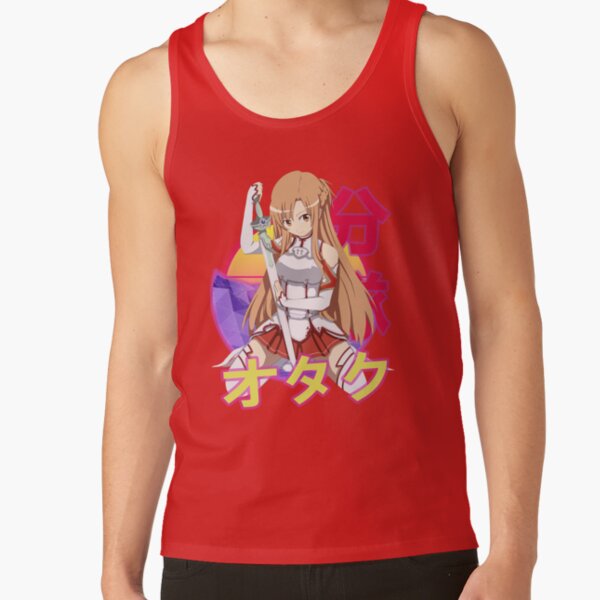 Asuna Yuuki Retro Sunset Design Tank Top - Image 5