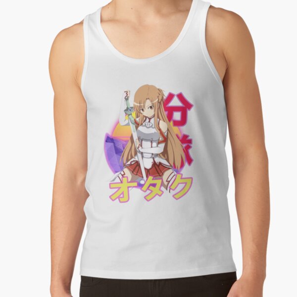 Asuna Yuuki Retro Sunset Design Tank Top - Image 2
