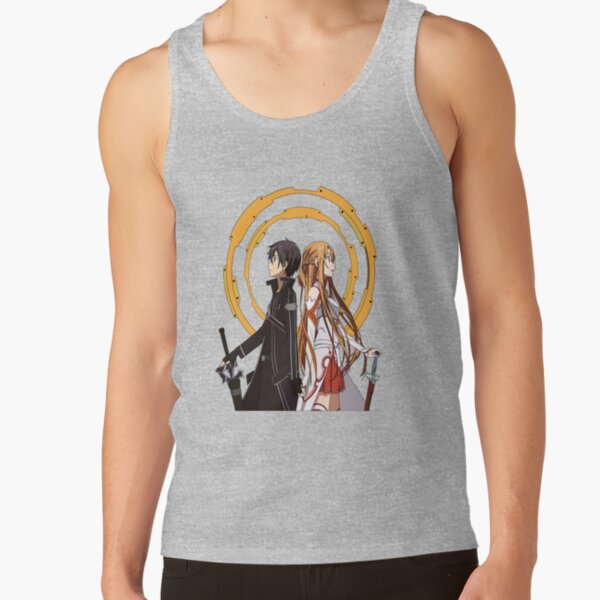 Sword Art Online T Shirtsword Art Online Kirito And Asuna T Shirt_by Teeplanet_ 1 Tank Top - Image 4