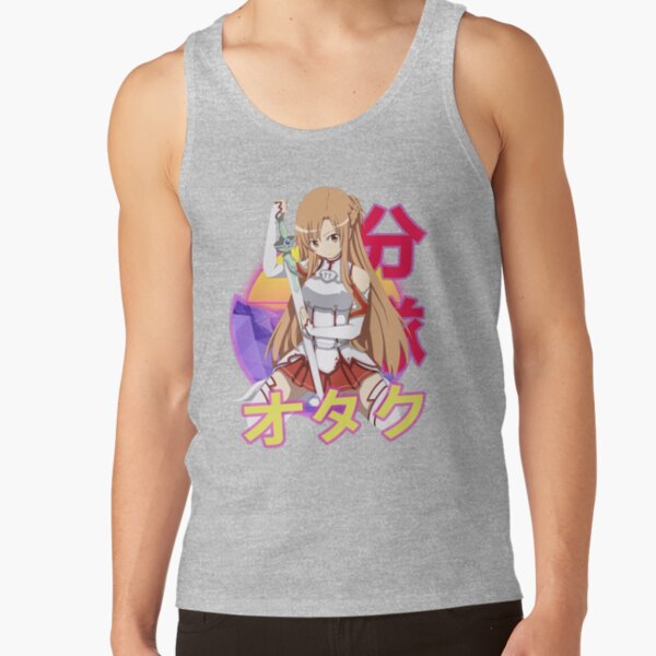 Asuna Yuuki Retro Sunset Design Tank Top - Image 4