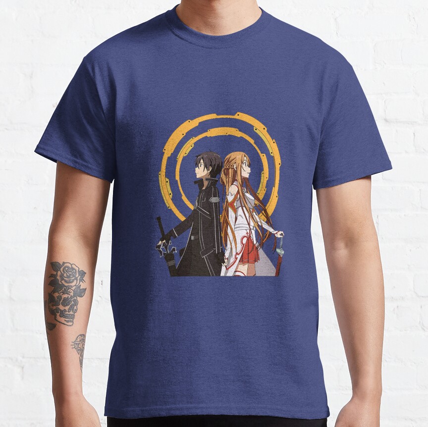 Sword Art Online Kirito And Asuna T-shirt - Image 5