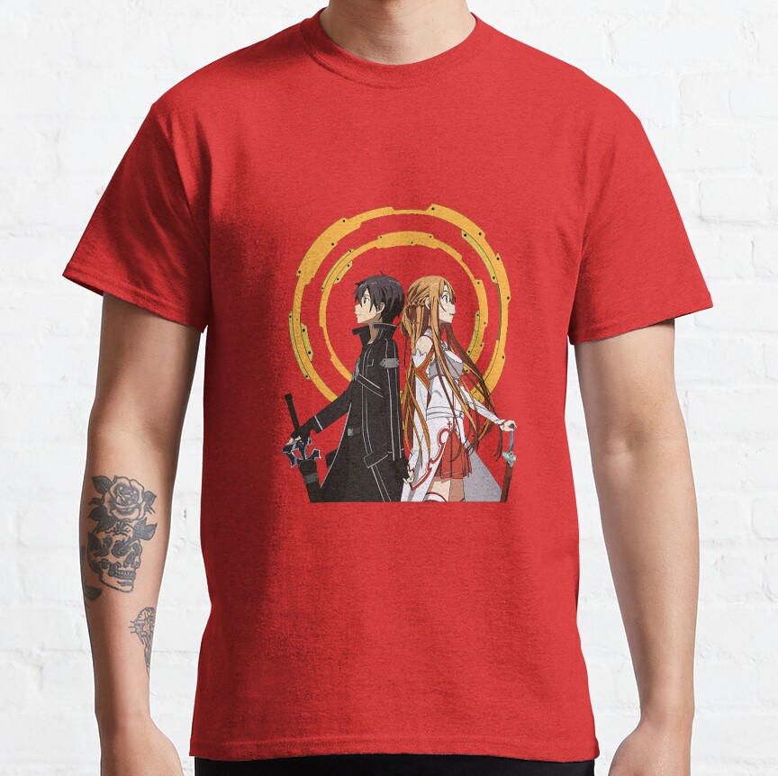 Sword Art Online Kirito And Asuna T-shirt - Image 6