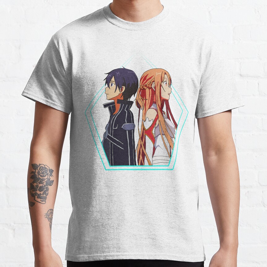Sao Kirito And Asuna T-shirt - Image 2