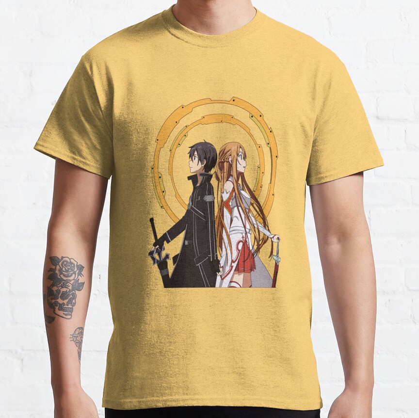 Sword Art Online T Shirtsword Art Online Kirito And Asuna T Shirt_by Teeplanet_ 1 T-shirt - Image 7