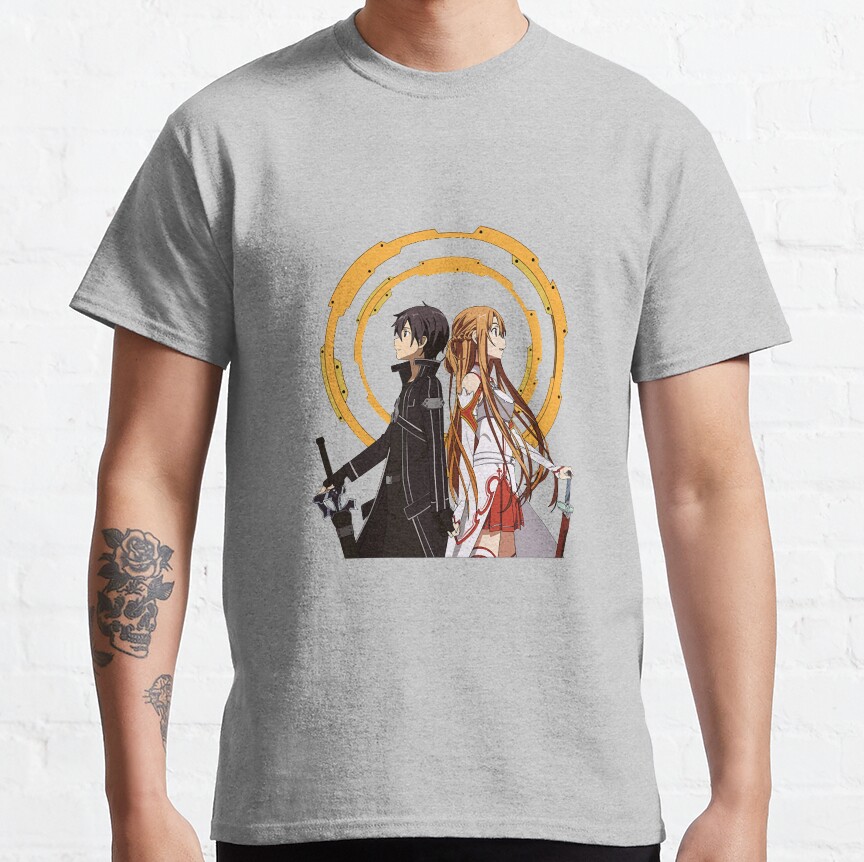 Sword Art Online Kirito And Asuna T-shirt - Image 4
