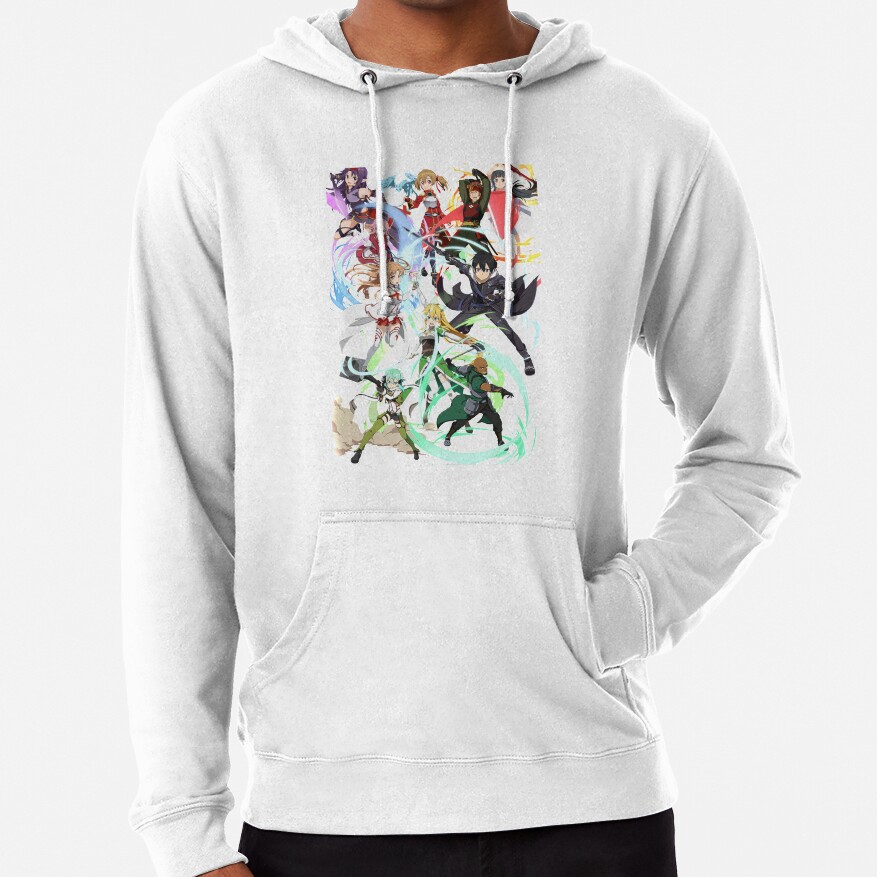 Characters Anime Sword Art Color Design Hoodie - Image 2