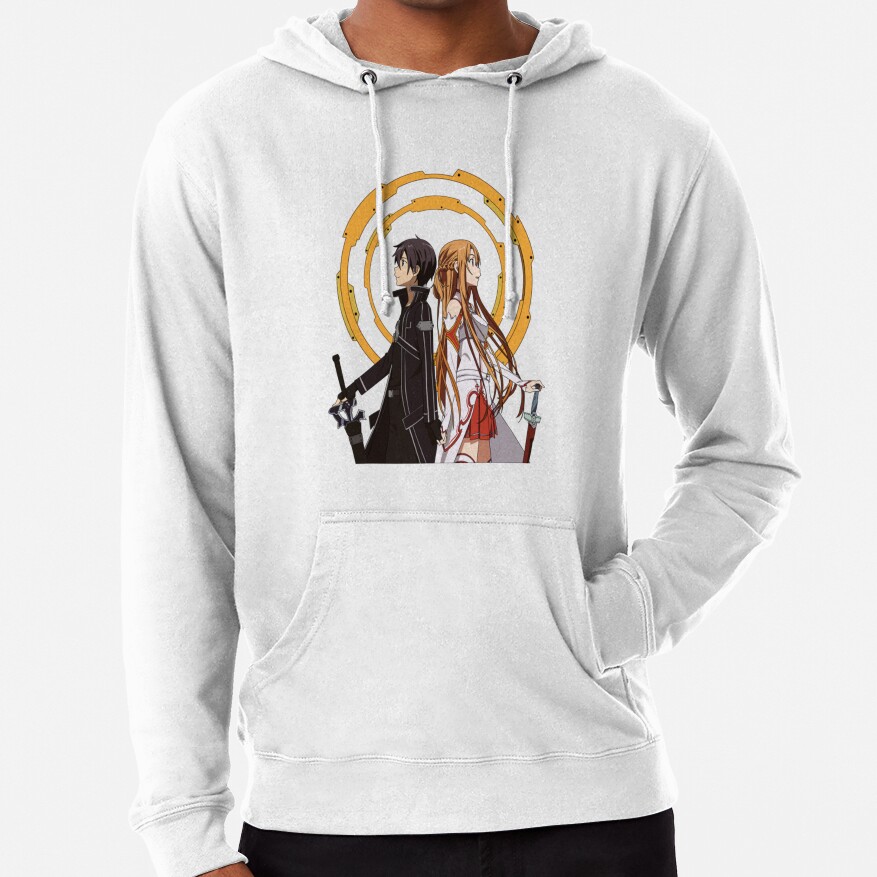 Sword Art Online T Shirtsword Art Online Kirito And Asuna T Shirt_by Teeplanet_ 1 Hoodie - Image 2