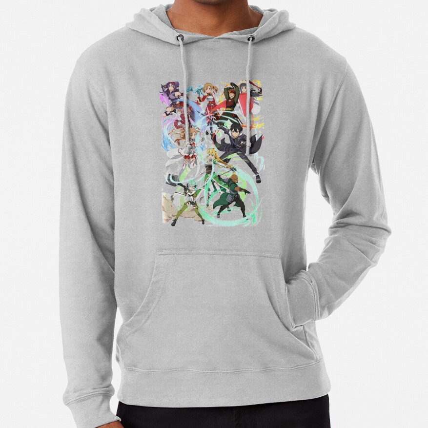 Characters Anime Sword Art Color Design Hoodie - Image 5