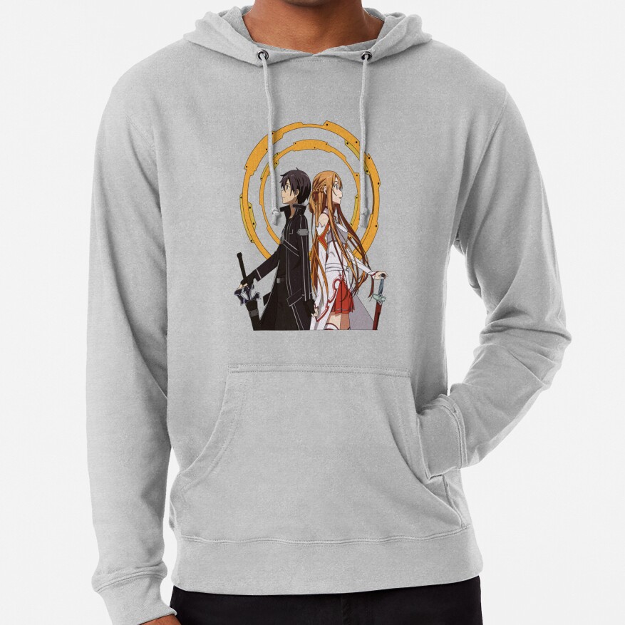 Sword Art Online T Shirtsword Art Online Kirito And Asuna T Shirt_by Teeplanet_ 1 Hoodie - Image 5