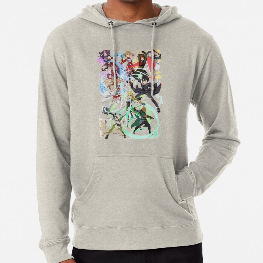Characters Anime Sword Art Color Design Hoodie - Image 4