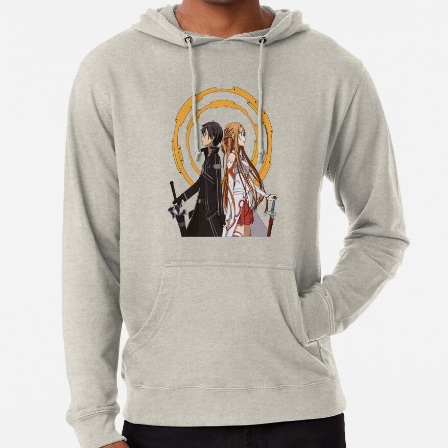 Sword Art Online T Shirtsword Art Online Kirito And Asuna T Shirt_by Teeplanet_ 1 Hoodie - Image 4