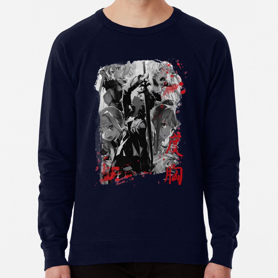 Black And White Kirito Fight Sweatshirt - Image 6
