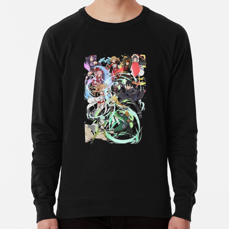 Characters Anime Sword Art Color Design Sweatshirt