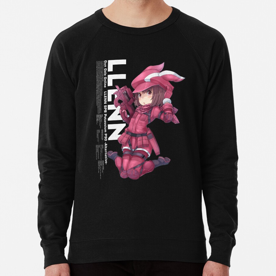 Ggo Llenn Black Background Sweatshirt
