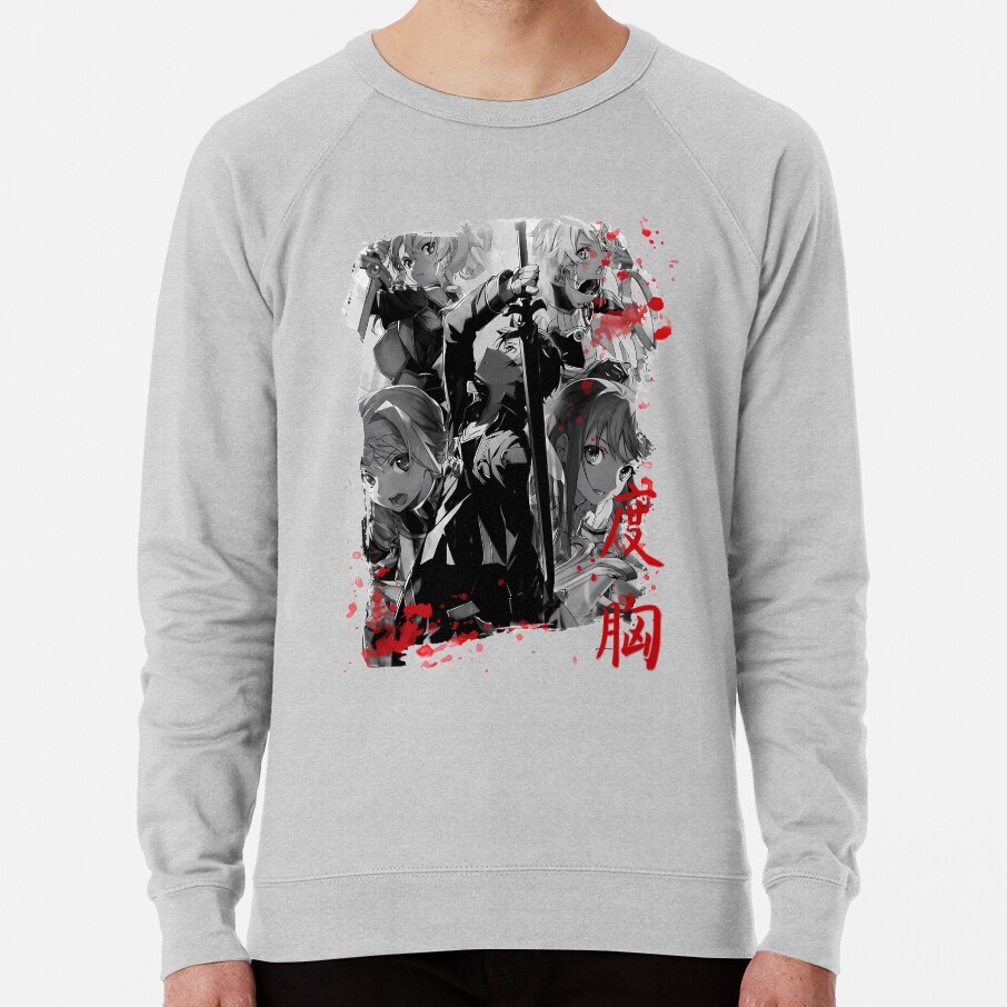 Black And White Kirito Fight Sweatshirt - Image 5