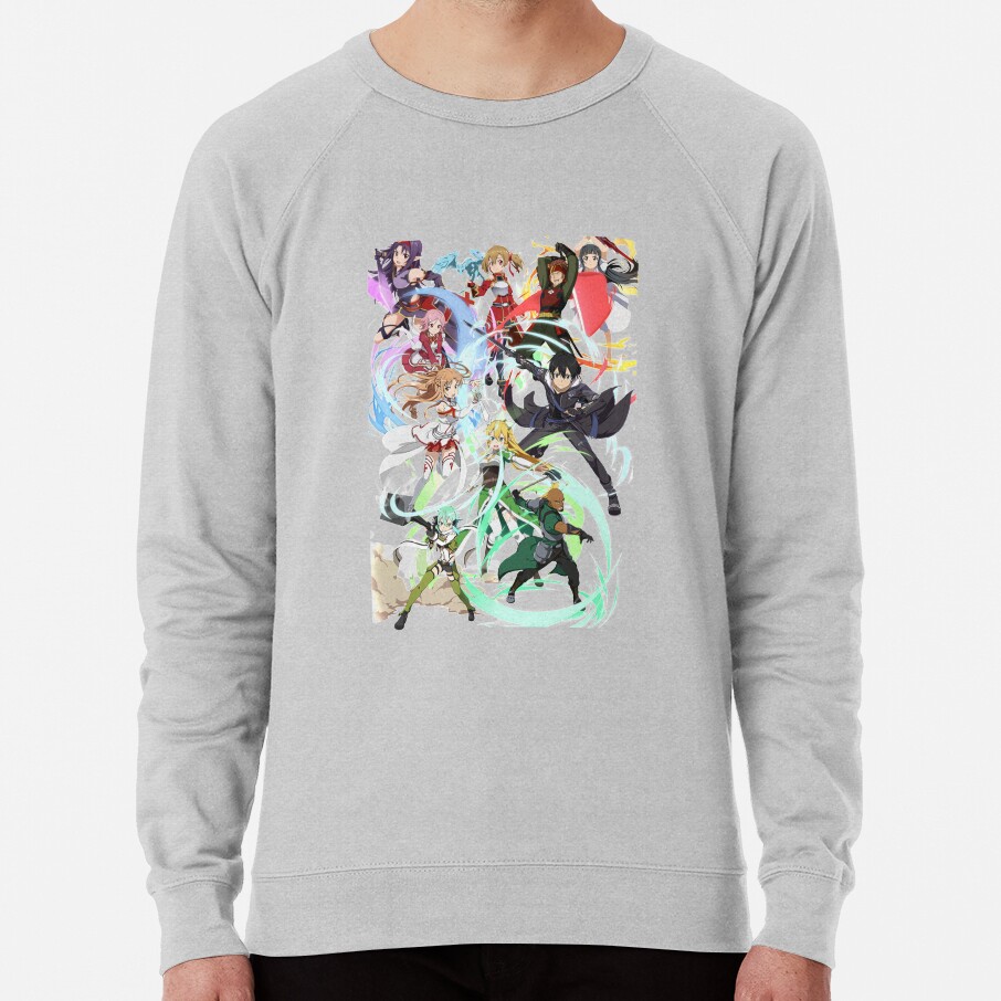 Characters Anime Sword Art Color Design Sweatshirt - Image 5
