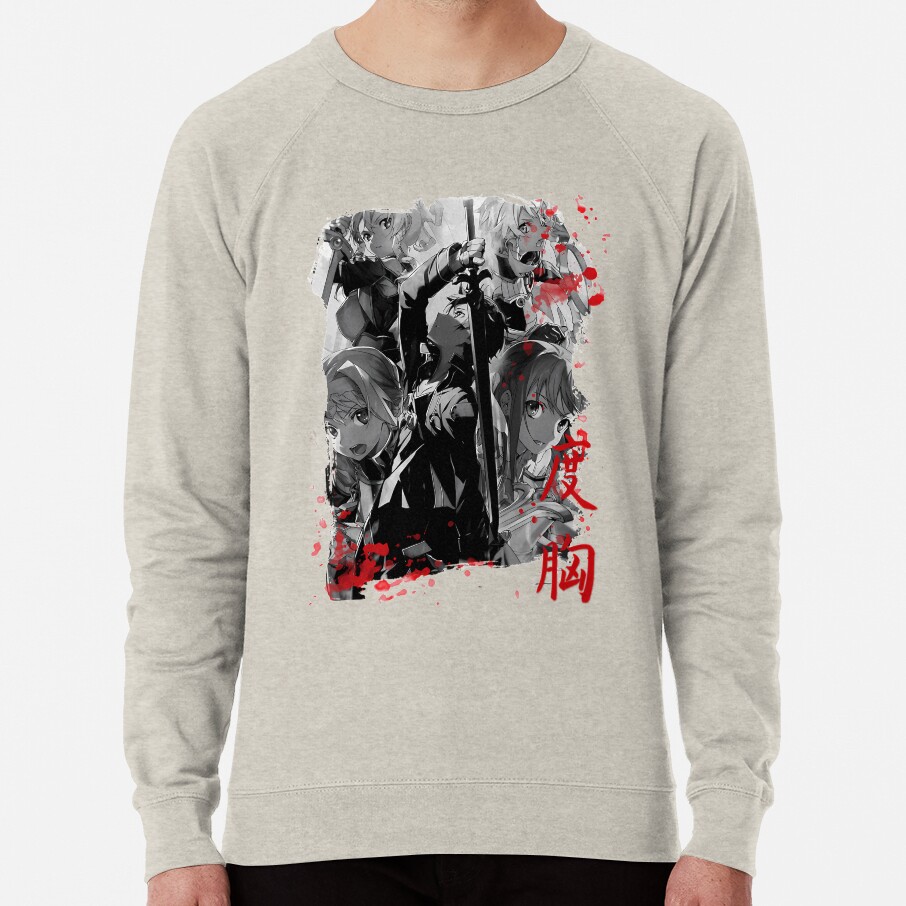 Black And White Kirito Fight Sweatshirt - Image 4