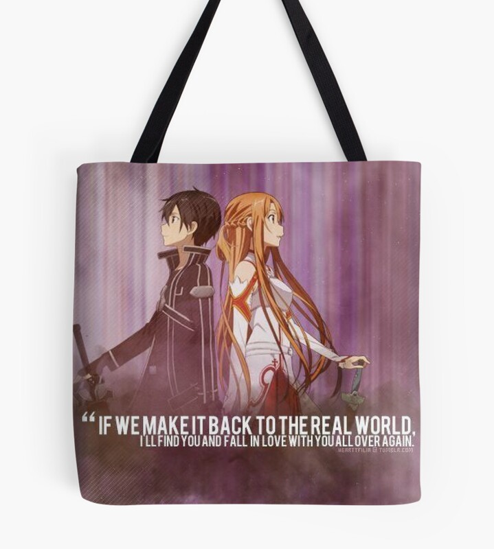 Sword Art Online Kirito X Asuna Tote Bag