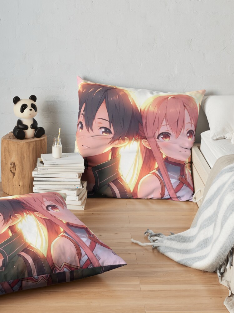Sword Art Online Kirito X Asuna Throw Pillow - Image 2