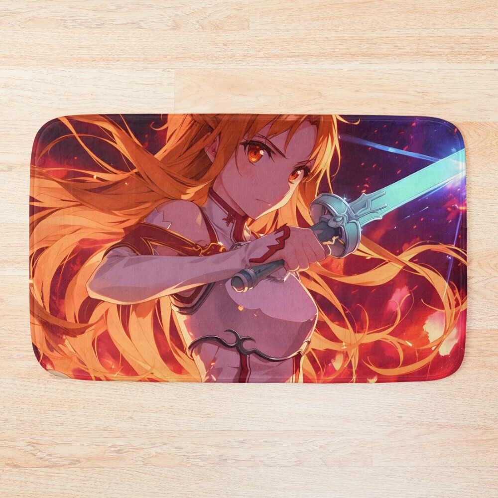 New Asuna Sao Cute Anime Girl Bath Mat