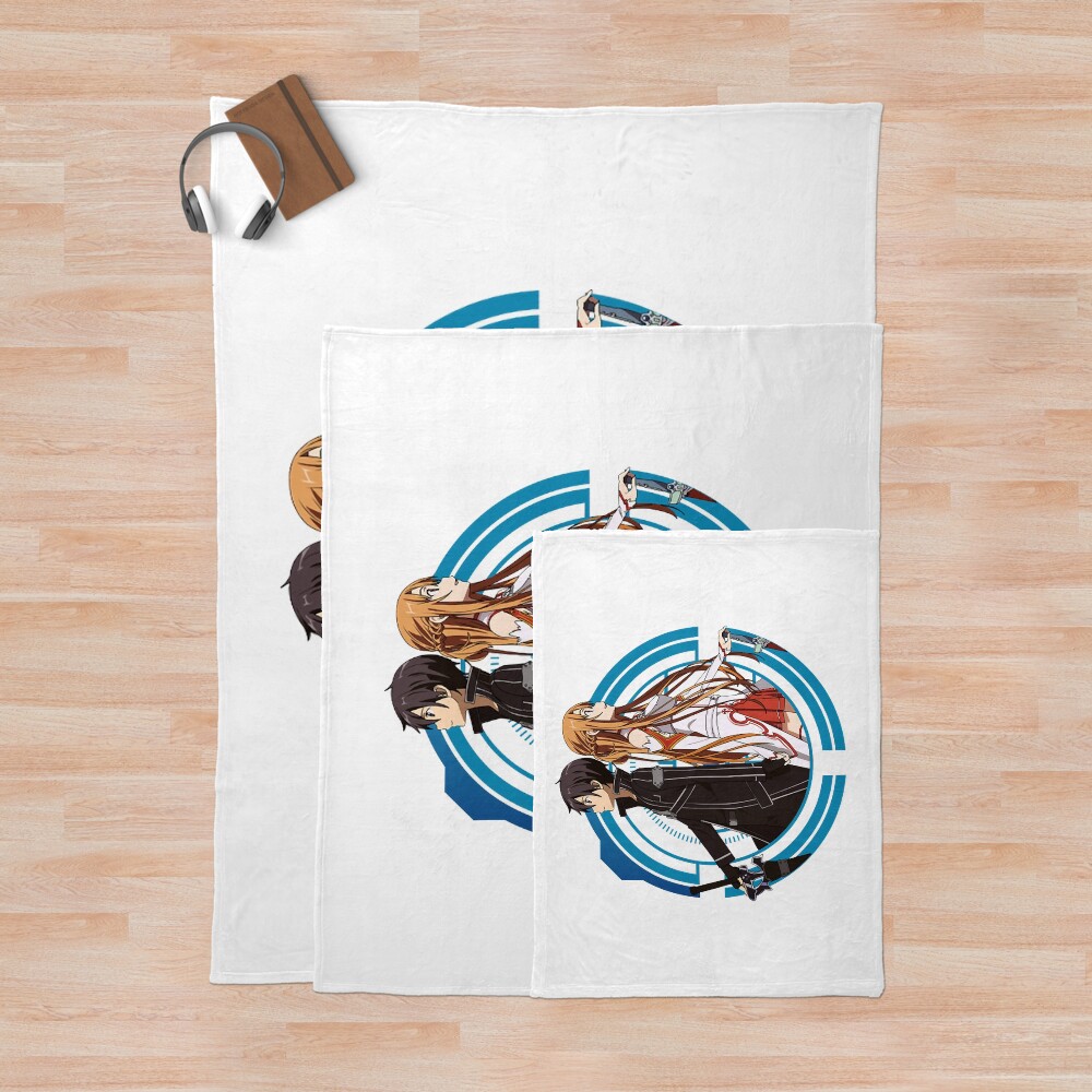 Sword Art Online Kirito And Asuna Throw Blanket - Image 3