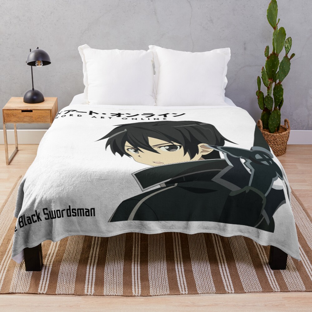 Sao The Black Swordsman Throw Blanket